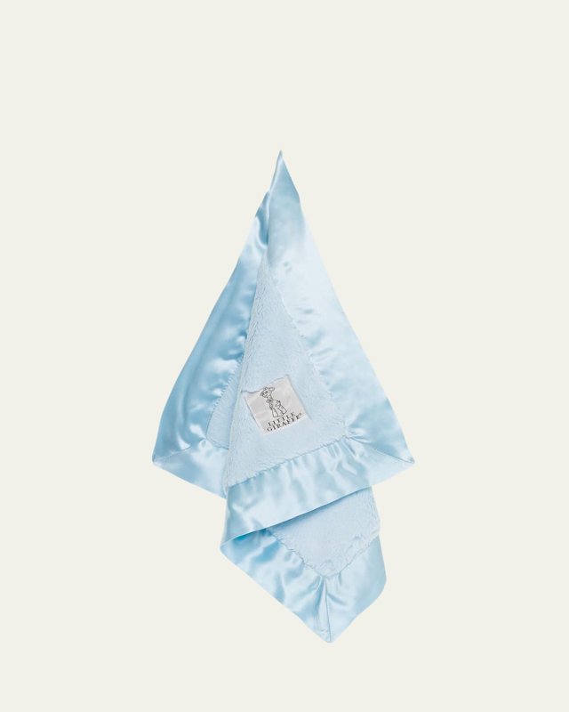 Luxe Solid Plush Baby Blanky with Satin Border